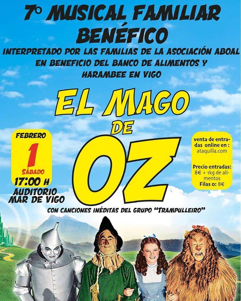 Musical Familiar Benéfico de El Mago de Oz en Vigo