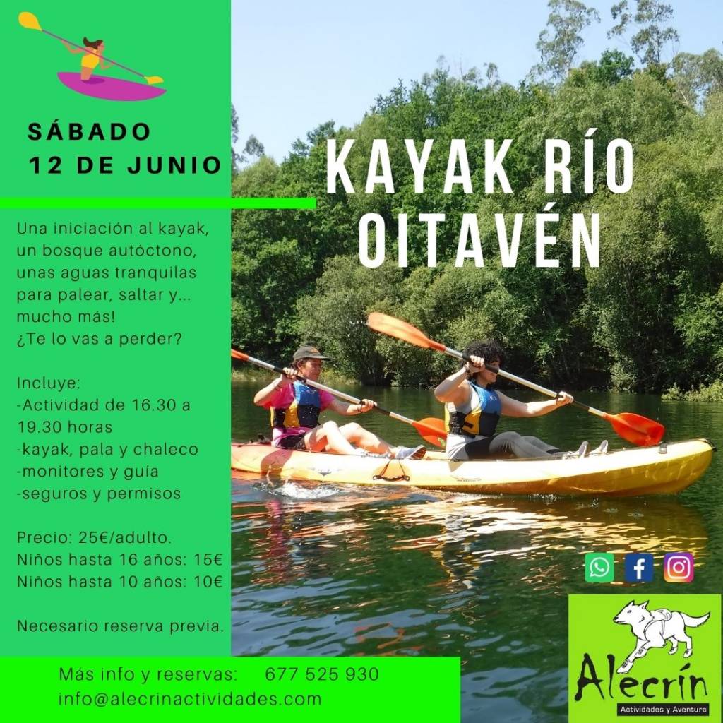 Vigoplan | Paseos En Kayak De La Mano De Alecrín