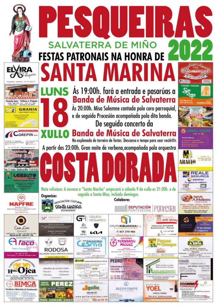 Vigoplan | Pesqueiras 2022 Fiestas Patronales En La Honra De Santa Marina