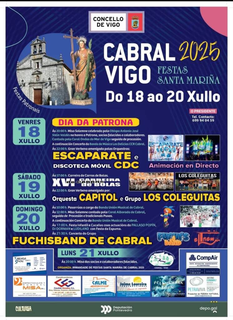 Vigoplan | Fiestas De Cabral 2025 Santa Marina