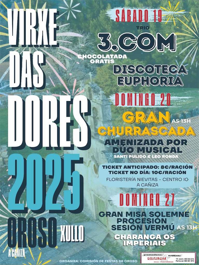 Vigoplan | Fiestas A La Virgen De Los Dolores De Oroso 2025