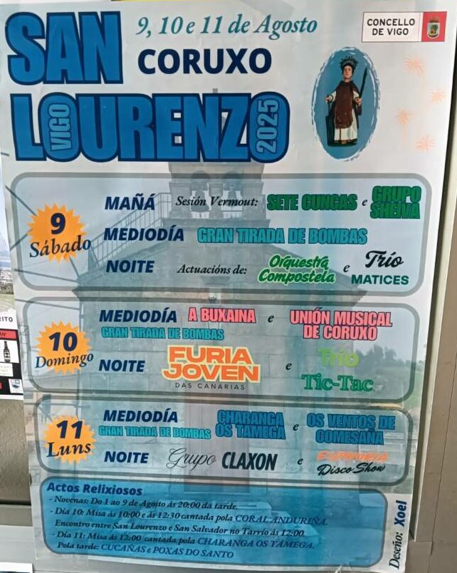 Vigoplan | Fiestas De San Lourenzo 2025 De Coruxo