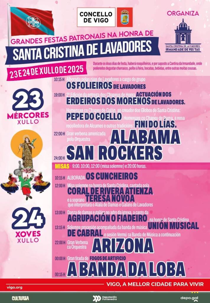 Vigoplan | Fiestas De Santa Cristina De Lavadores 2025