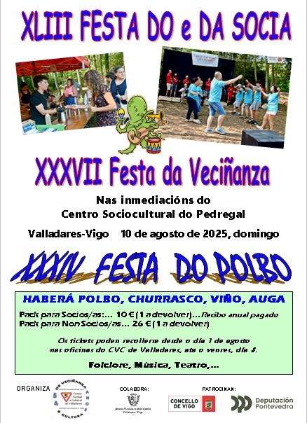 Vigoplan | Festa Da E Do Socio Festa Da Veciñanza De Valladares Vigo Cartel Fiesta 2025