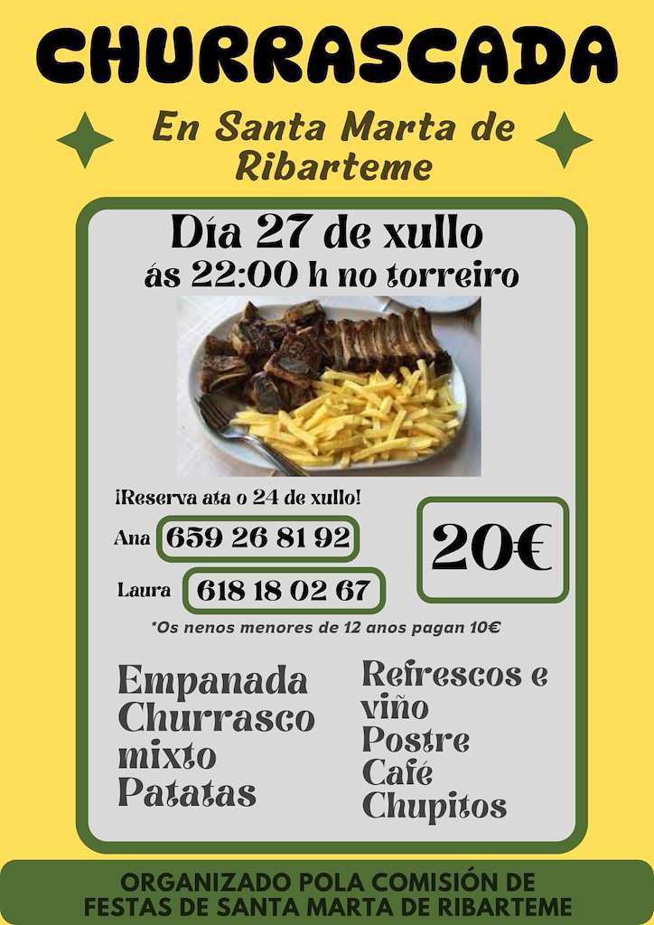 Vigoplan | Gran Churrascada De Santa Marta De Ribarteme
