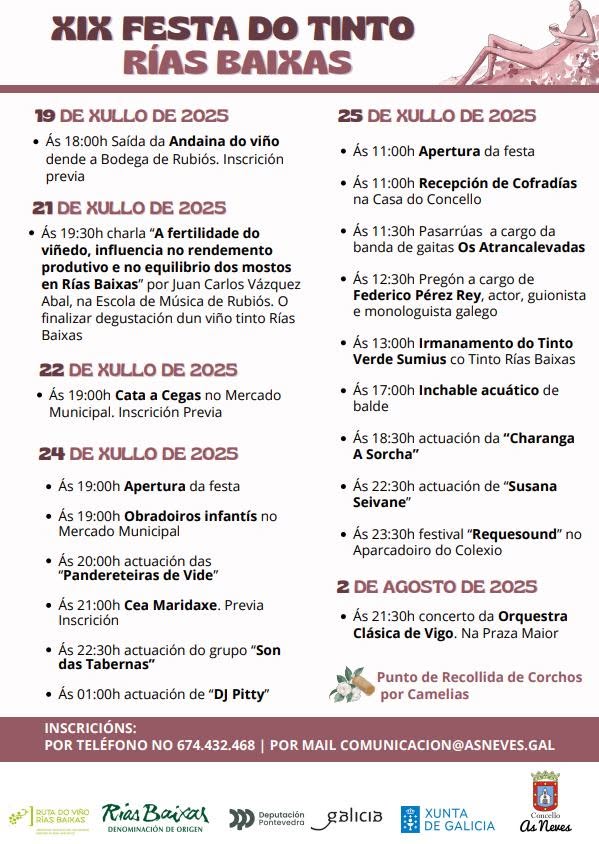 Vigoplan | Programa Fiesta Del Tinto Rías Baixas 2025 De As Neves