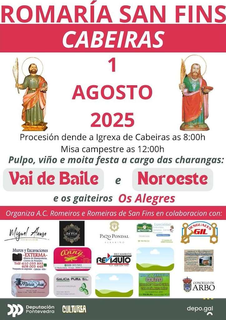 Vigoplan | Romaria De San Fins De Cabeiras Arbo 2025