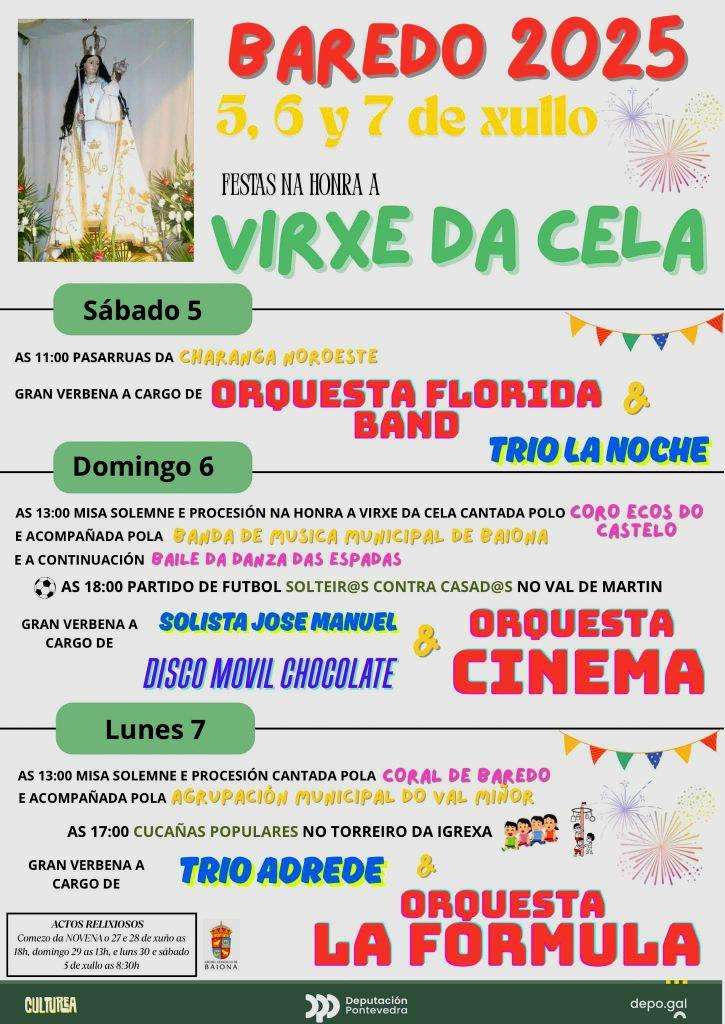 Vigoplan | Fiestas de la Virgen de Cela de Baredo | Baiona 2025