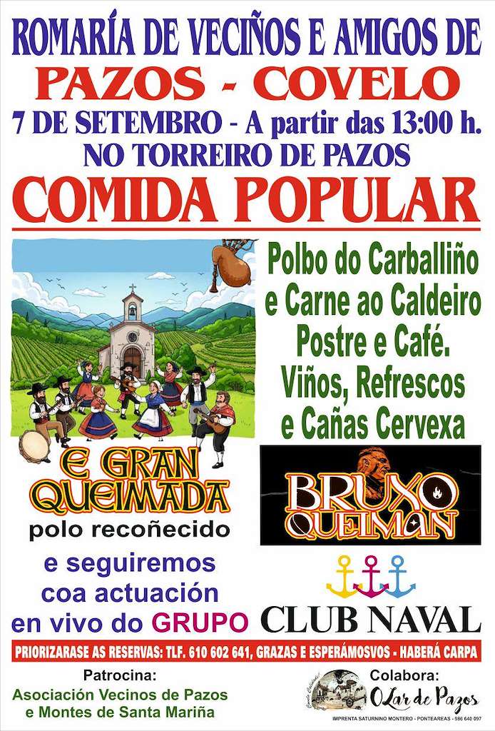 Vigoplan | Romaria De Veciños E Amigos De Pazos Comida Popular Covelo 2025