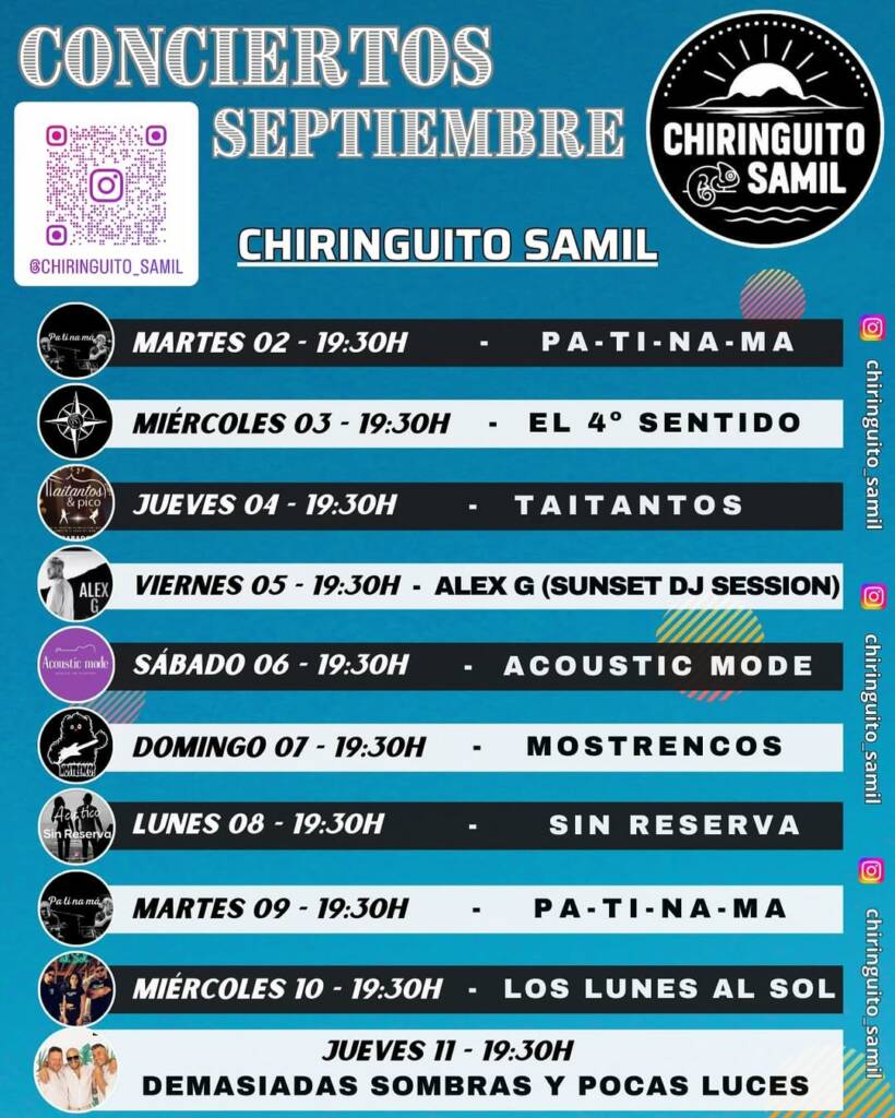 Vigoplan | Cartel Programación Del Chiringuito De Samil