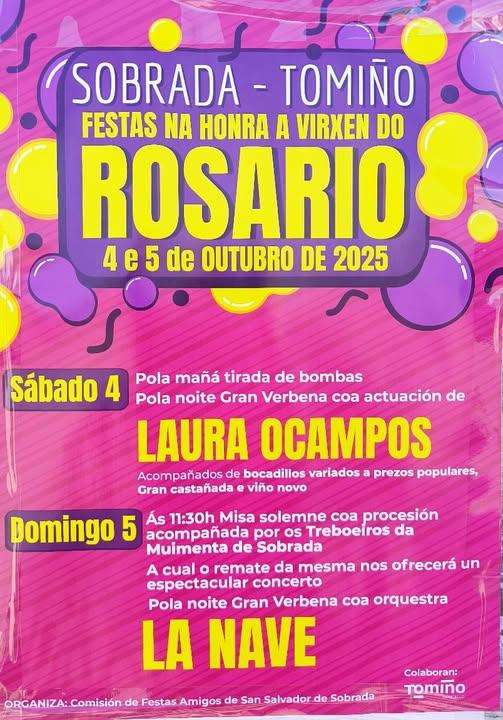 Vigoplan | Festa Do Rosario De Sobrada Tomiño 2025