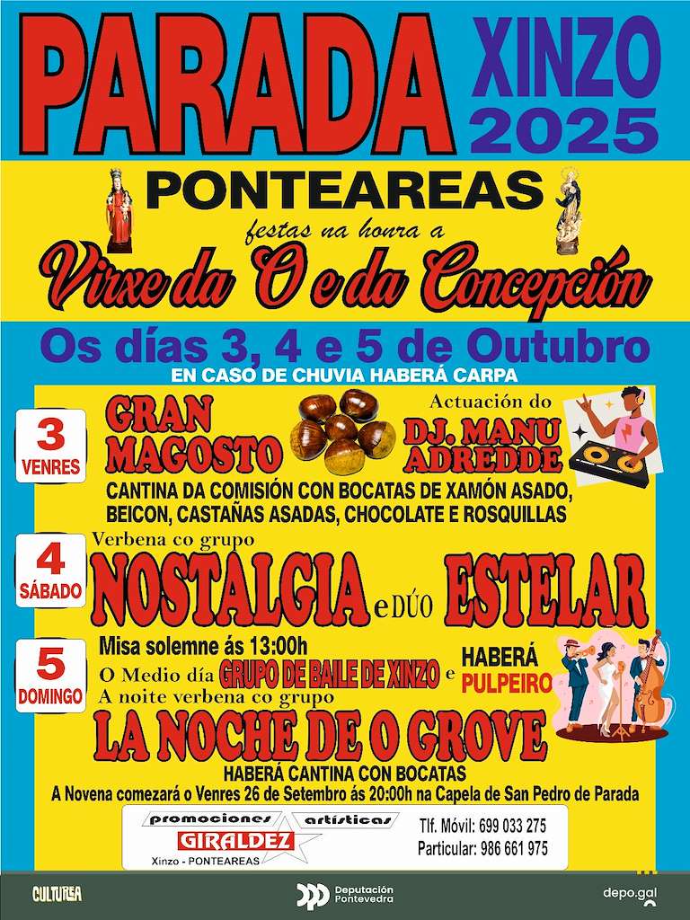 Vigoplan | Virxe Da O E Da Concepcion De Parada Xinzo Ponteareas 2025