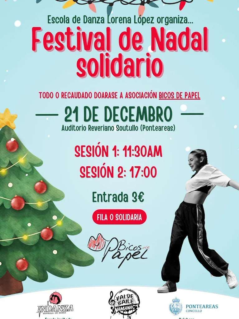 Vigoplan | Festival De Nadal Solidario Da Escola De Danza Lorena Lopez Ponteareas 2025