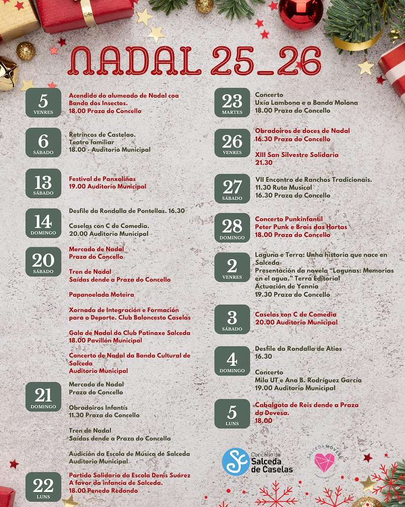 Vigoplan | Programa De Nadal Cabalgata De Reis Salceda De Caselas 2025