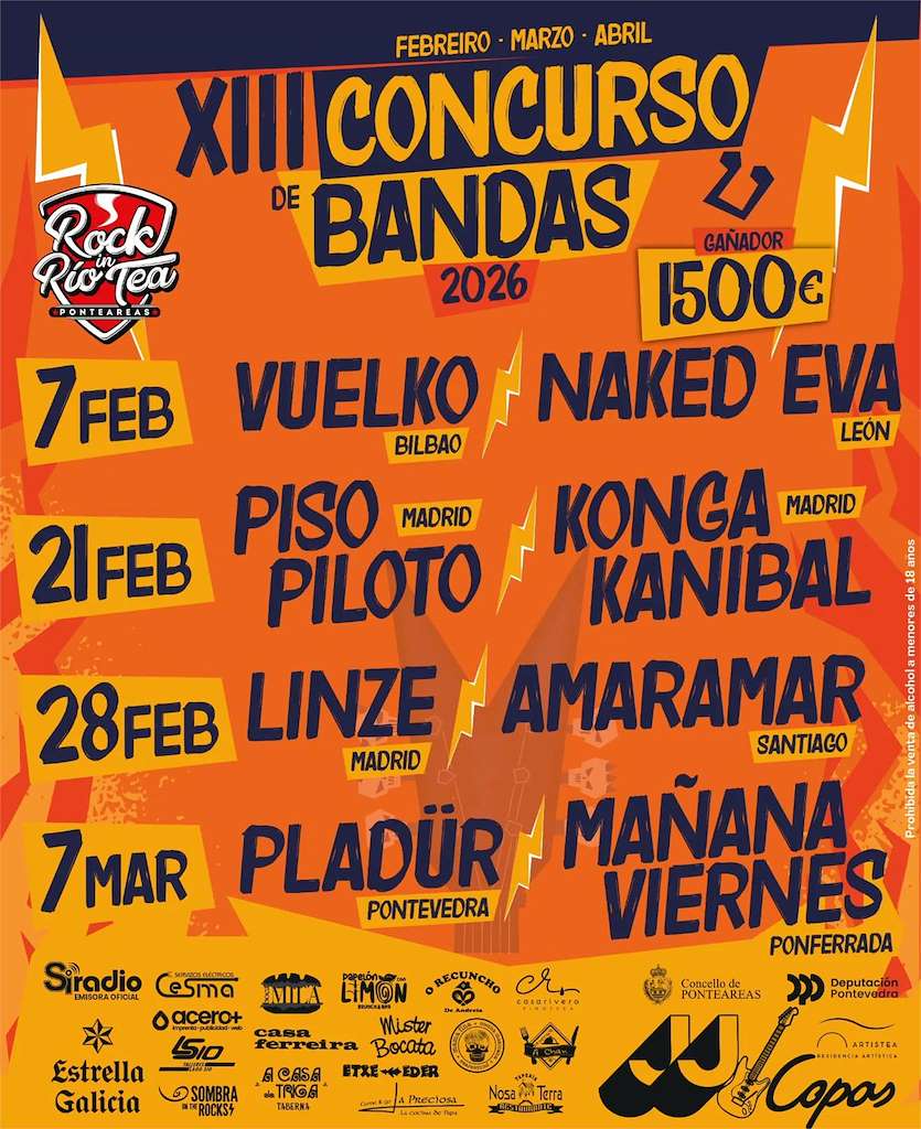 Vigoplan | Concurso De Bandas Rock In Tea Ponteareas 2026 Evento