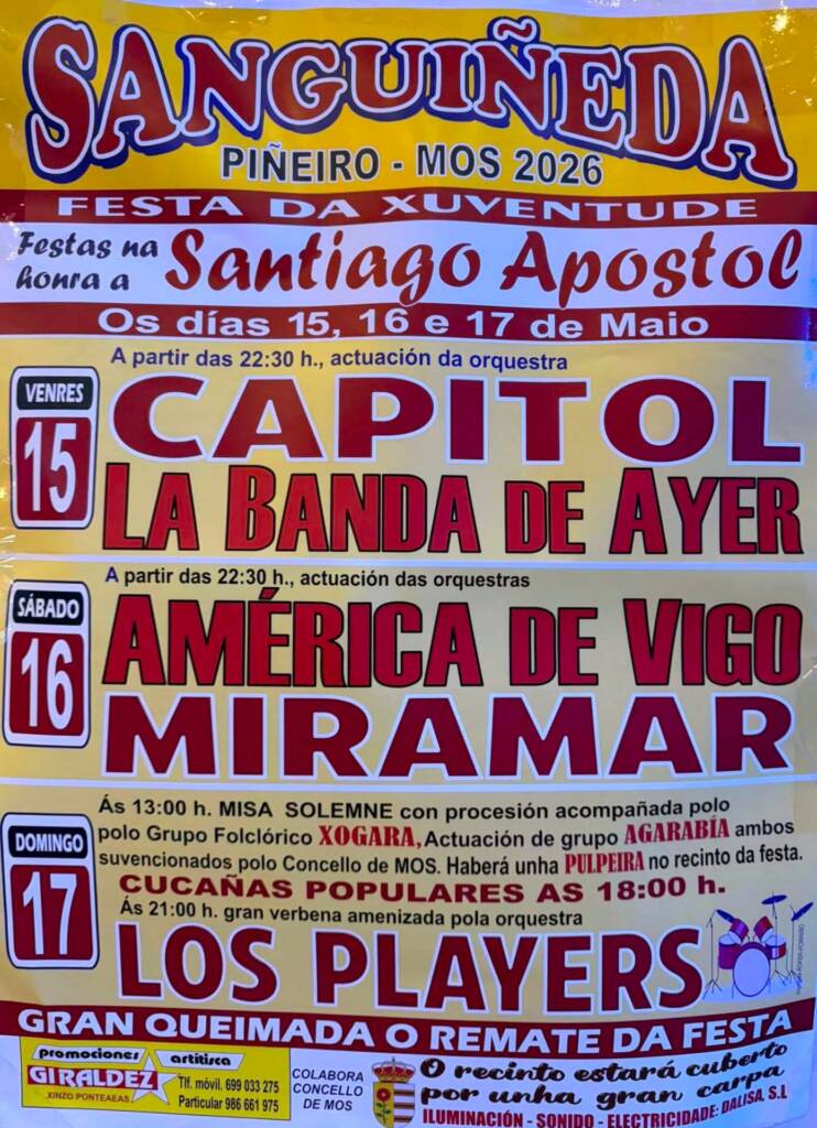 Vigoplan | Festa Da Xuventude En Honor A Santiago Apostol