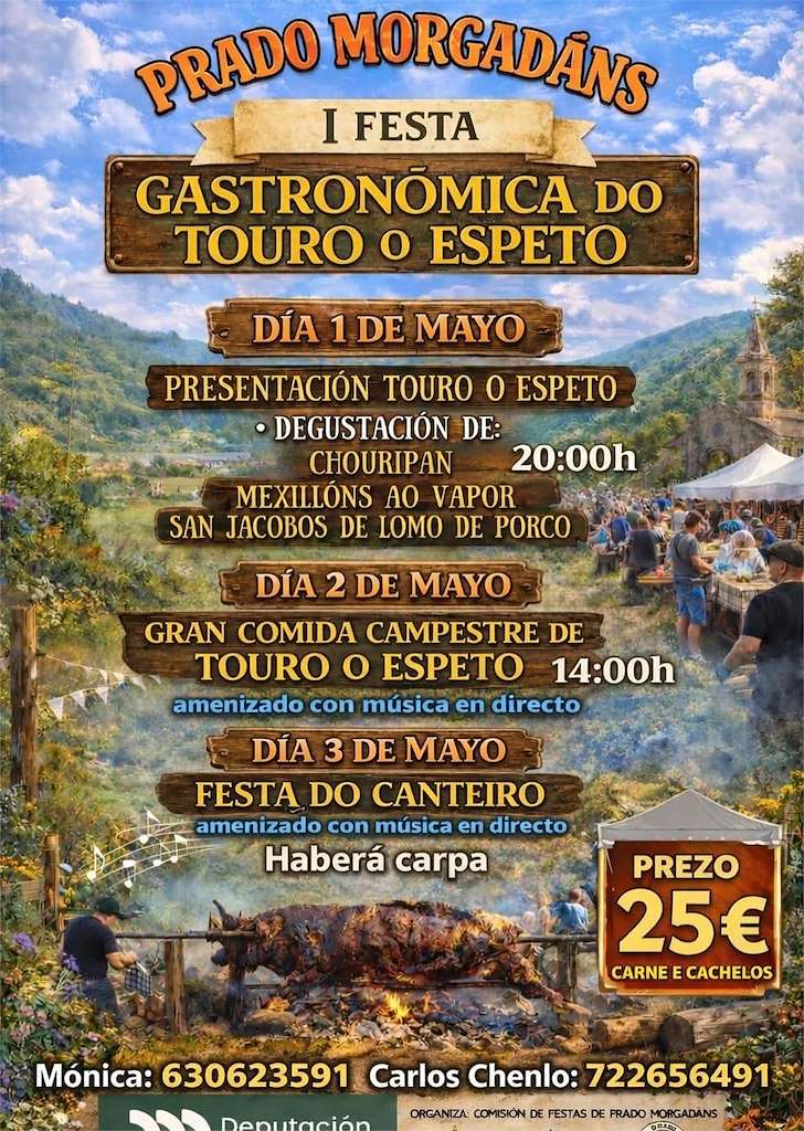 Vigoplan | I Festa Gastronómica Do Touro O Espeto De Prado Morgadáns En Gondomar 2026