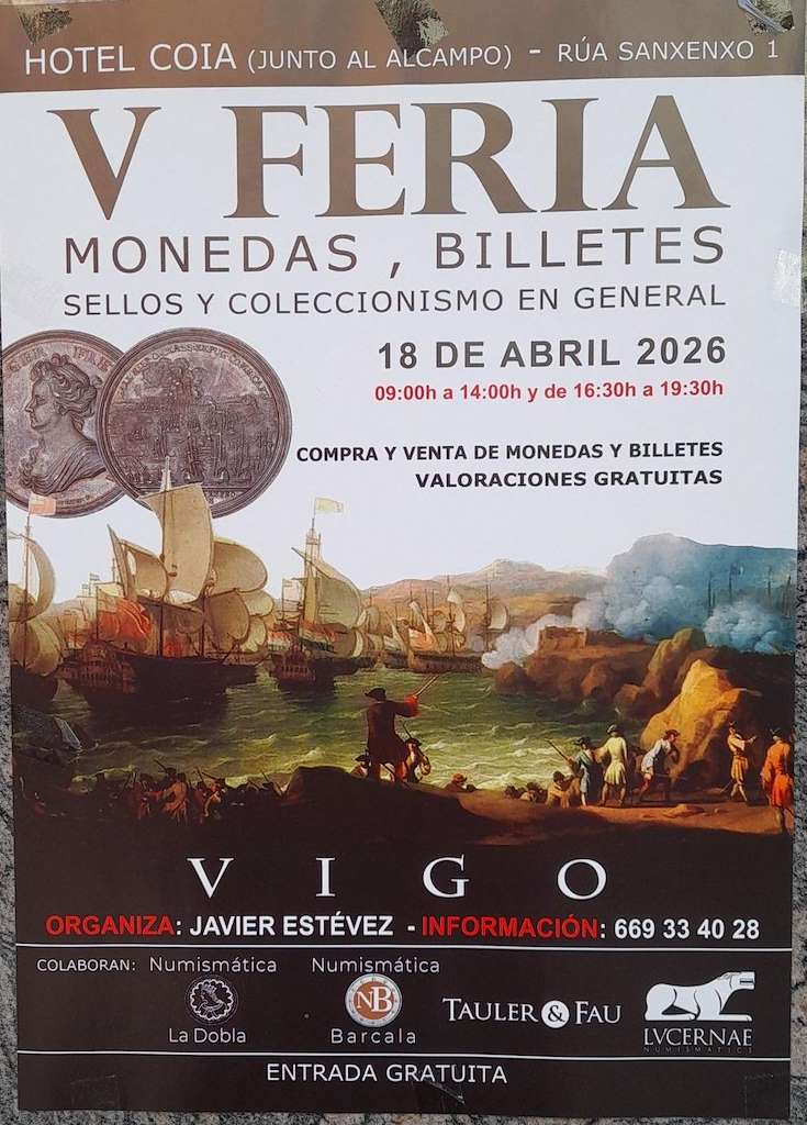 Vigoplan | Feria De Monedas Billetes Sellos Y Coleccionismo En General Vigo Img37357n1t0