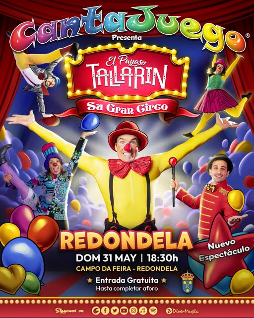 Vigoplan | El Payaso Tallarín Su Gran Circo Cantajuego En Redondela