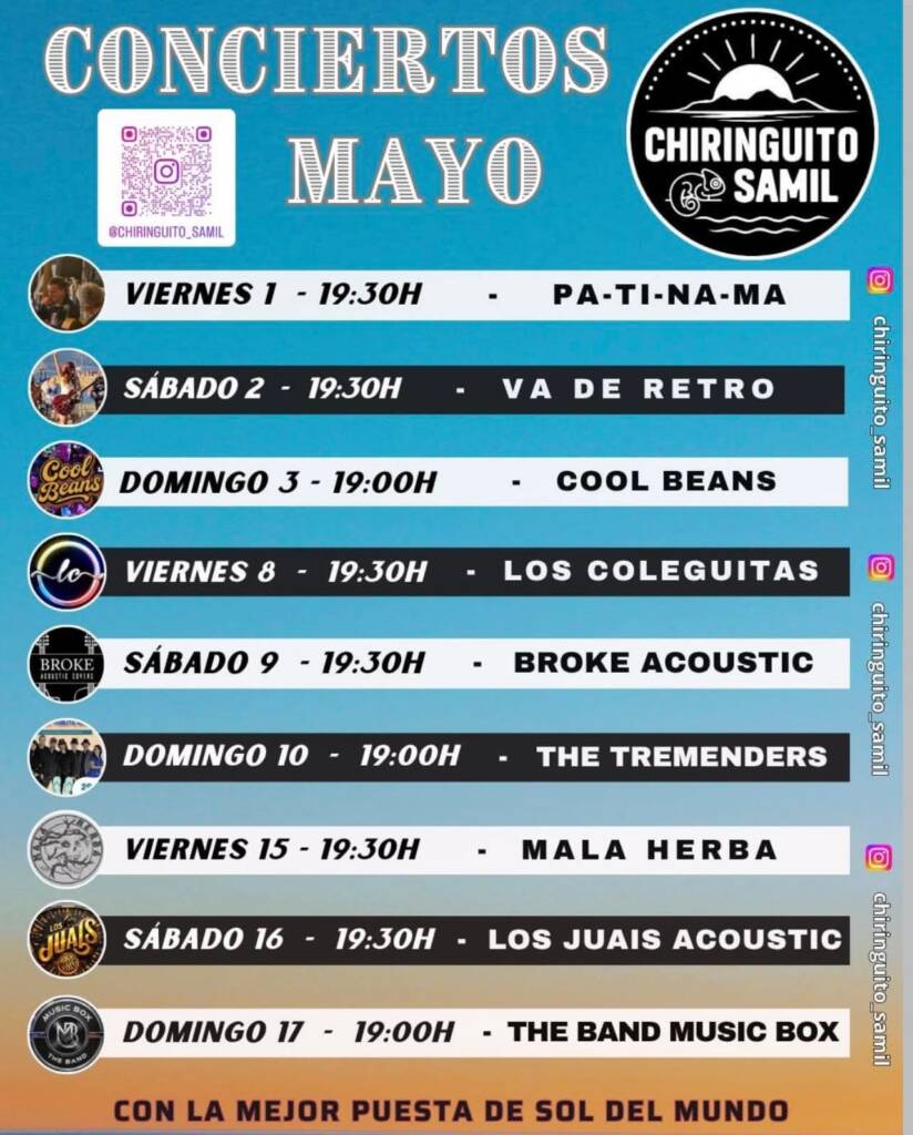 Vigoplan | Cartel Programación Mayo Chiringuito De Samil