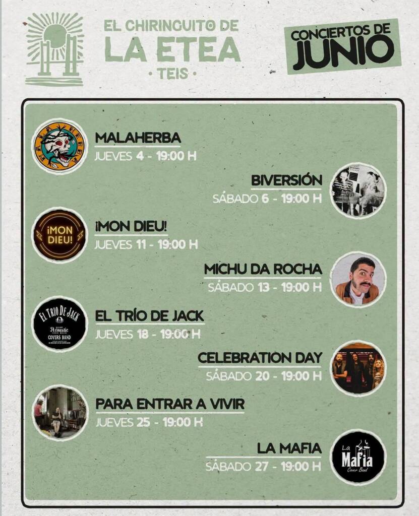Vigoplan | Chiringuito Etea Programacion De Junio