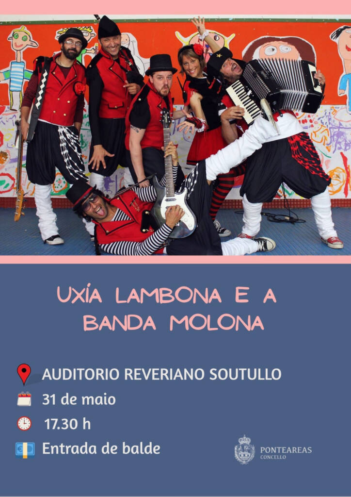 Vigoplan | Concierto de Uxia Lambona e a Banda Molona en Ponteareas - Auditorio Reveriano Soutullo
