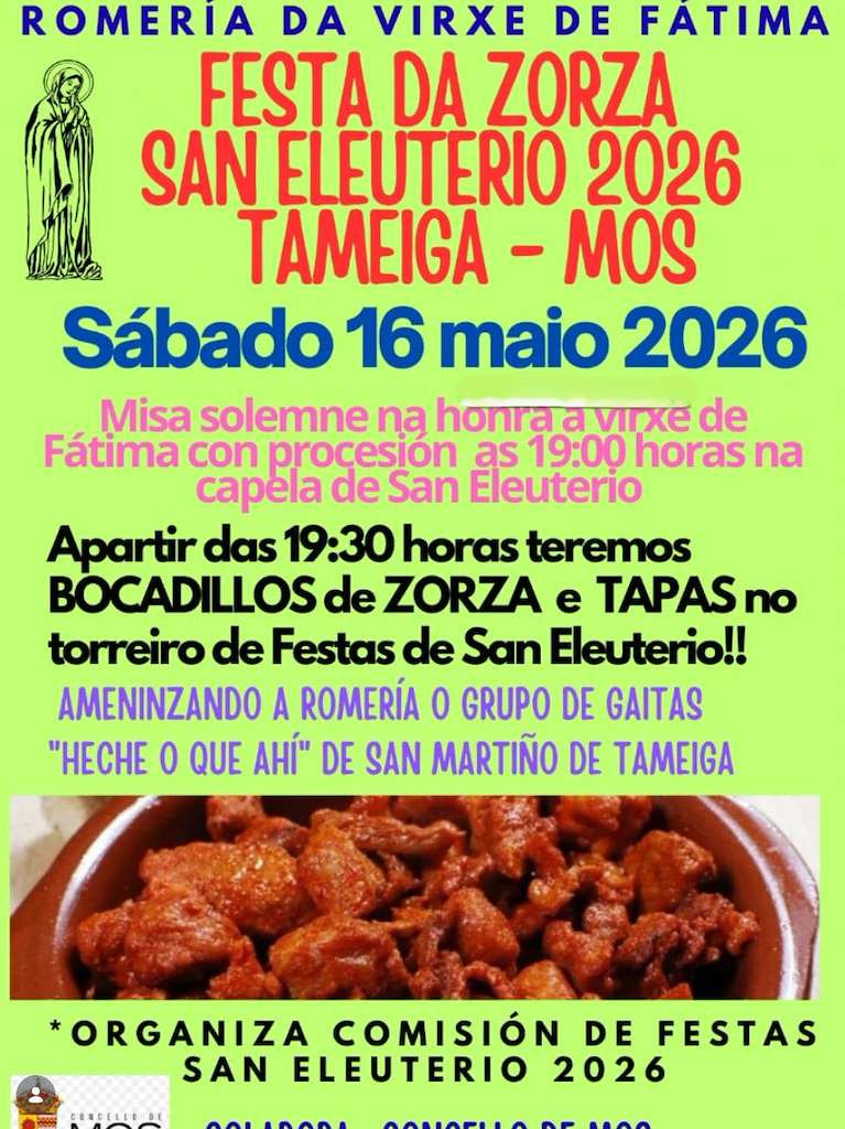 Vigoplan | Virxe De Fatima E Festa Da Zorza De San Eleuterio Mos 2026