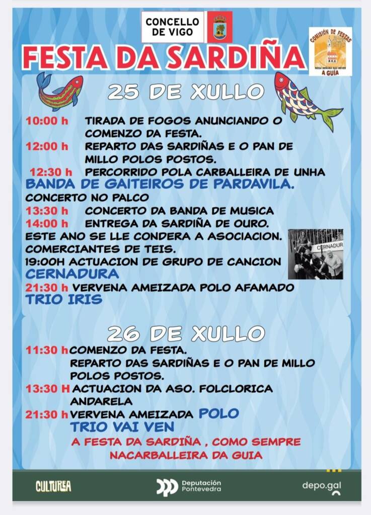 Vigoplan | Cartel Festa Da Sardiña De A Guía 2026