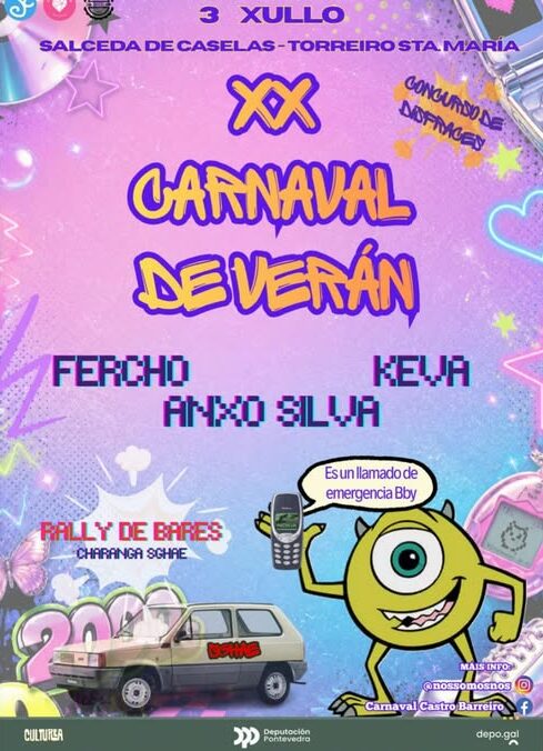 Vigoplan | Cartel Carnaval De Verán 2026 De Salceda