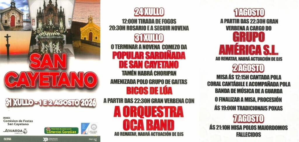Vigoplan | Fiestas De San Cayetano 2026 De A Guarda