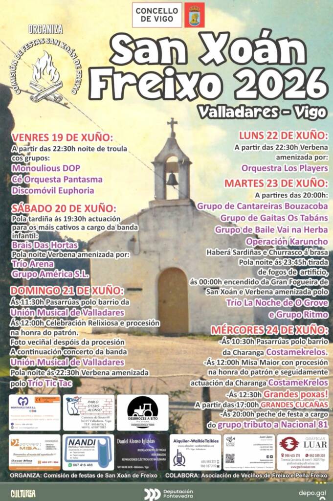Vigoplan | Fiestas De San Juan De Freixo 2026 En Valladares