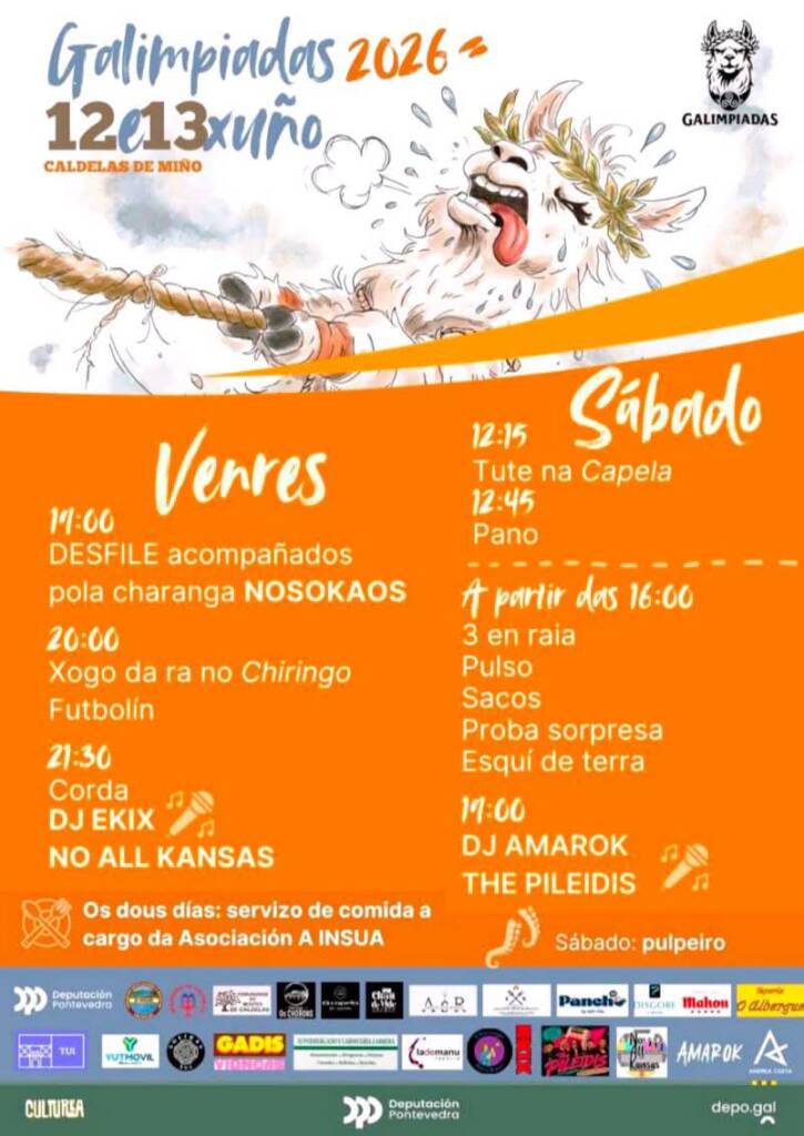 Vigoplan | Cartel Programa De Actividades Galimpiadas Tui 2026
