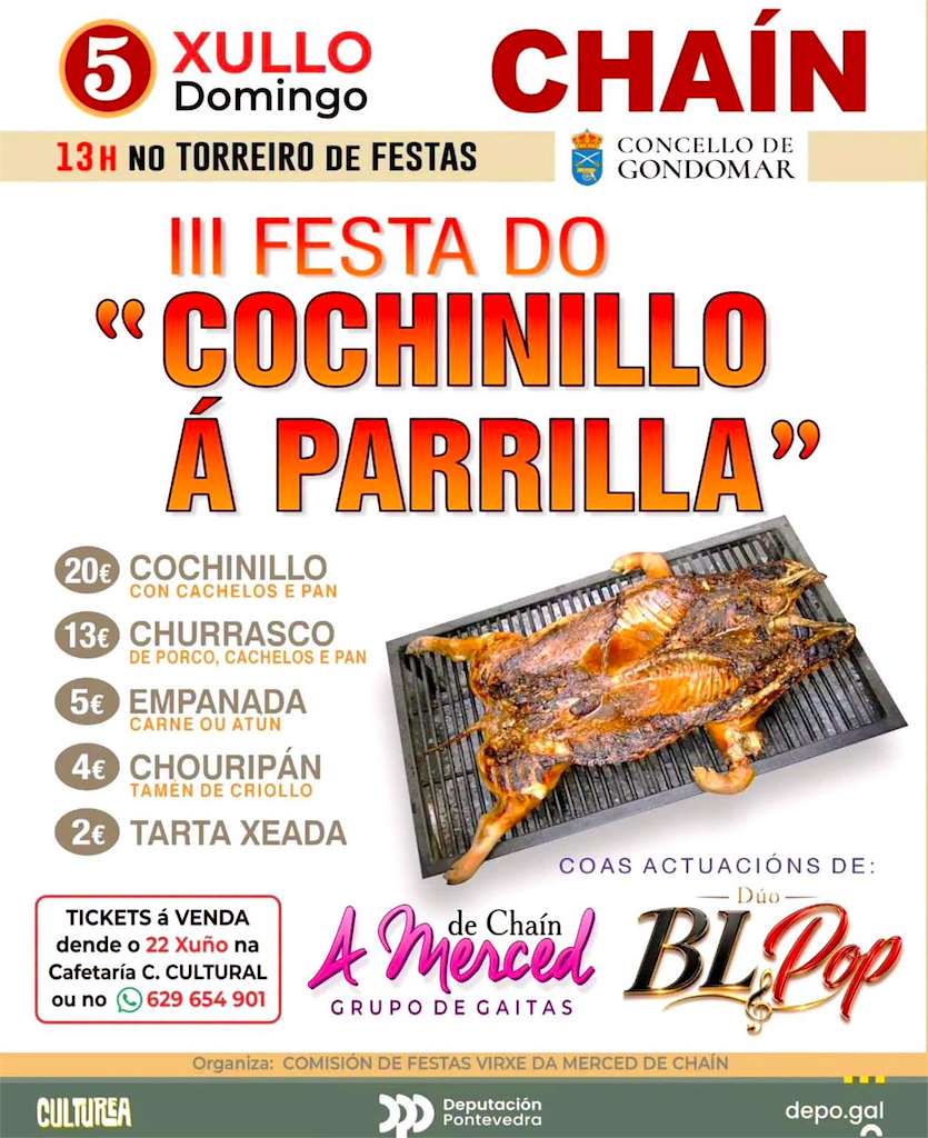 Vigoplan | Festa Do Cochinillo A Parrilla De Chain