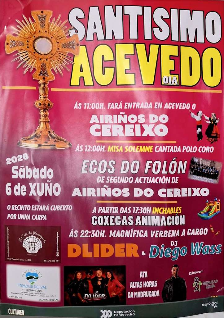 Vigoplan | O Santisimo De Acevedo Oia 2026