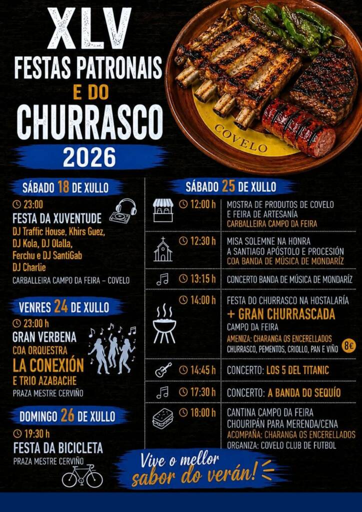 Vigoplan | Cartel De La Fiesta Del Churrasco 2026 De Covelo
