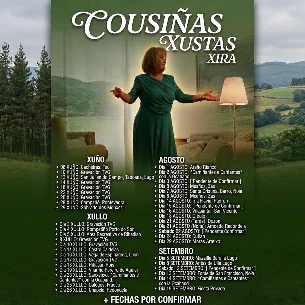 Vigoplan | Cartel De Gira Pili Pampín Concierto En Chapela Gira Cousiñas Xustas