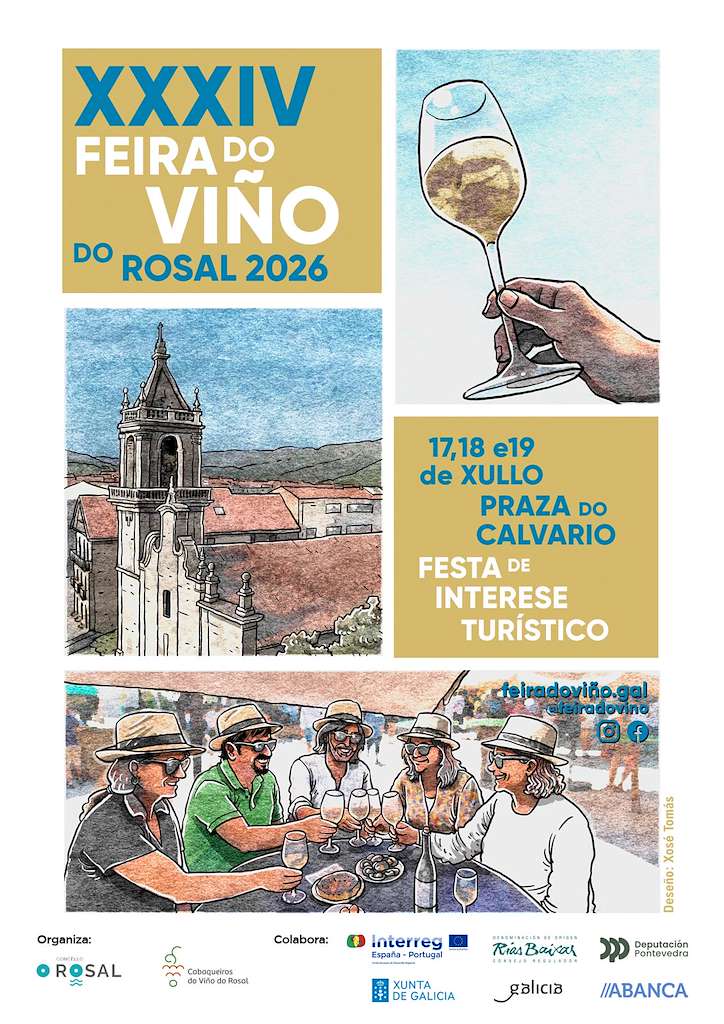 Vigoplan | Cartel Feira Do Viño Do Rosal O Rosal 2026