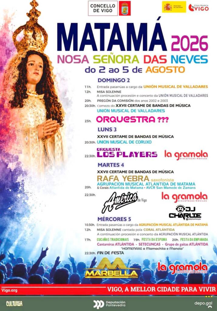 Vigoplan | Cartel Fiesta De Matamá 2026