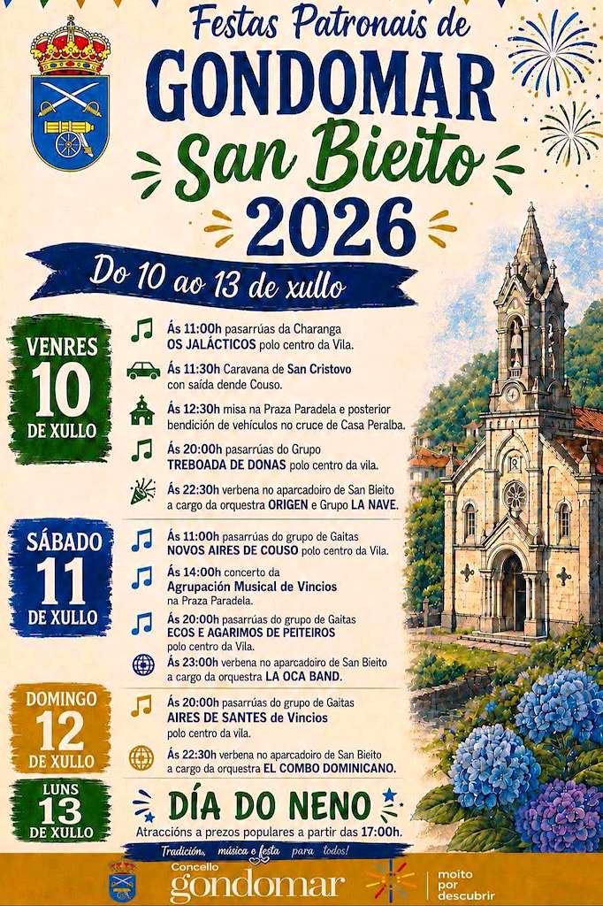 Vigoplan | Cartel Fiestas San Bieito Gondomar 2026