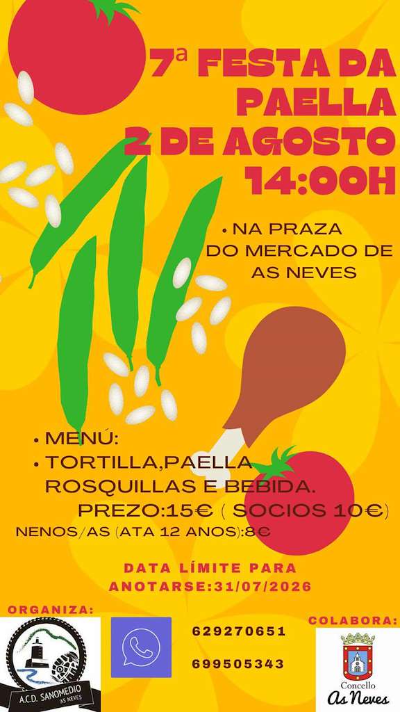 Vigoplan | Festa Da Paella As Neves 2026