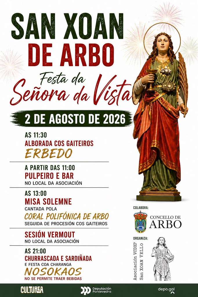 Vigoplan | Festa Da Señora Da Vista De San Xoan Arbo 2026
