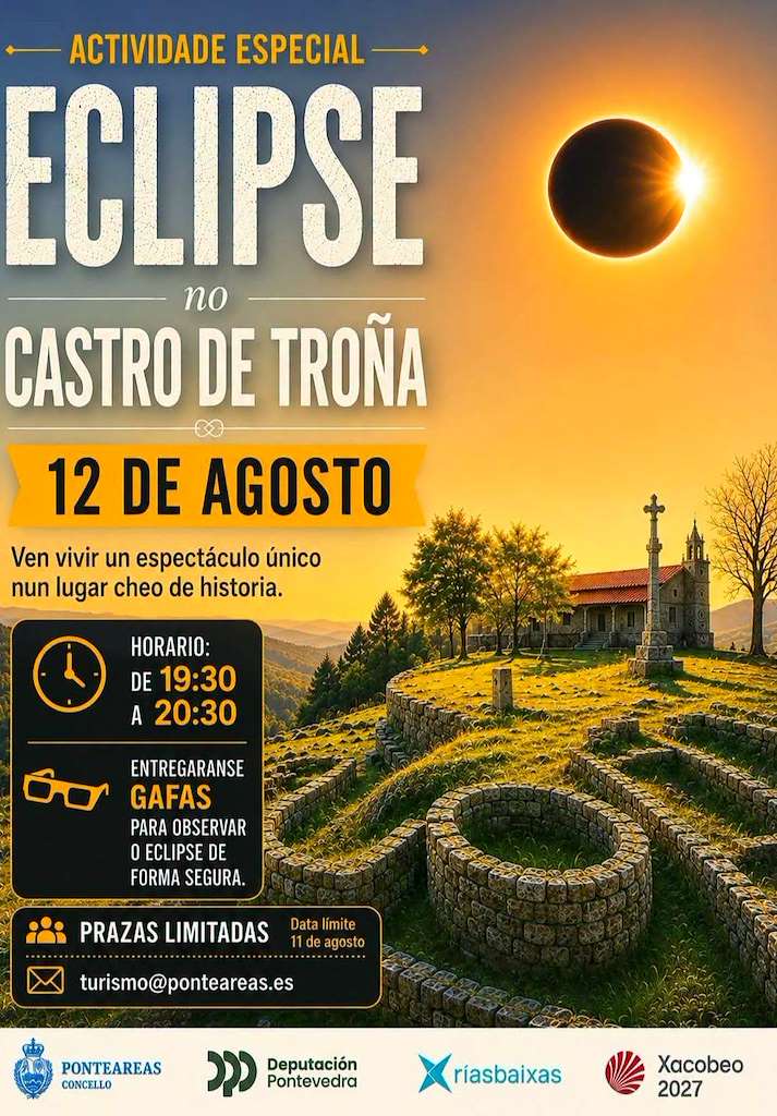 Vigoplan | Eclipse Solar No Castro De Troña Ponteareas 2026