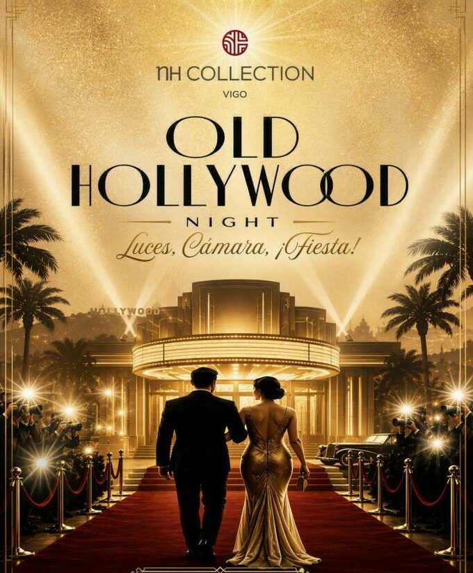 Vigoplan | Cartel Old Hollywood Night Fiesta Temática Nh Collection Vigo
